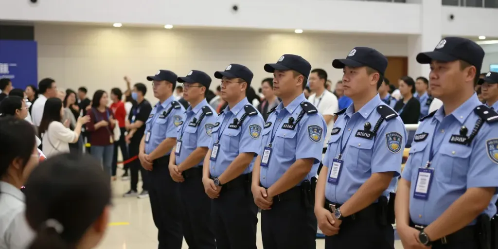 Security team overseeing an event, showcasing trusted local services.